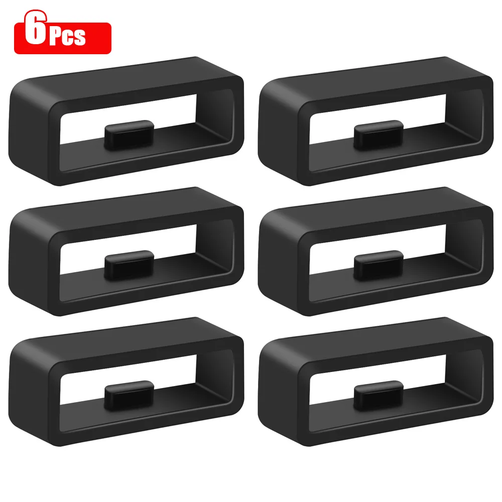10Pcs/6pcs/4pcs/lot Rubber Watchband Rings Replacement Silicone Watch Bands Loop Ring thumbnail 6