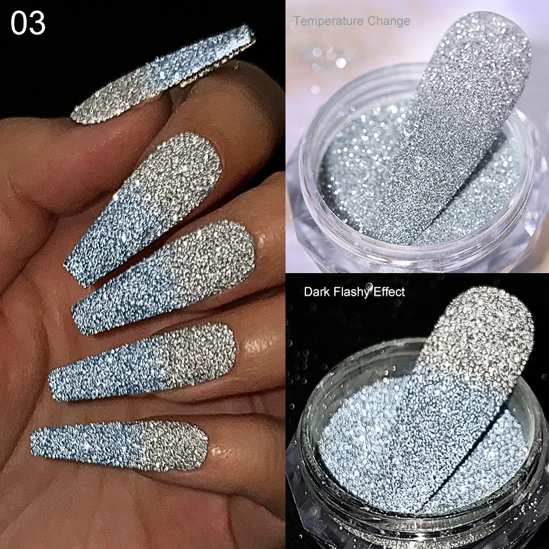 12 Farben Nail Art Glitzerpulver Set - 3D Nägel Glitter Für Nagelkunst, Lidschatten & Basteln
