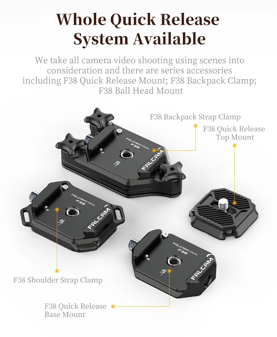 F38 Non-slip Multi-hole Quick Release Base for F38 Tripod 3364 3301