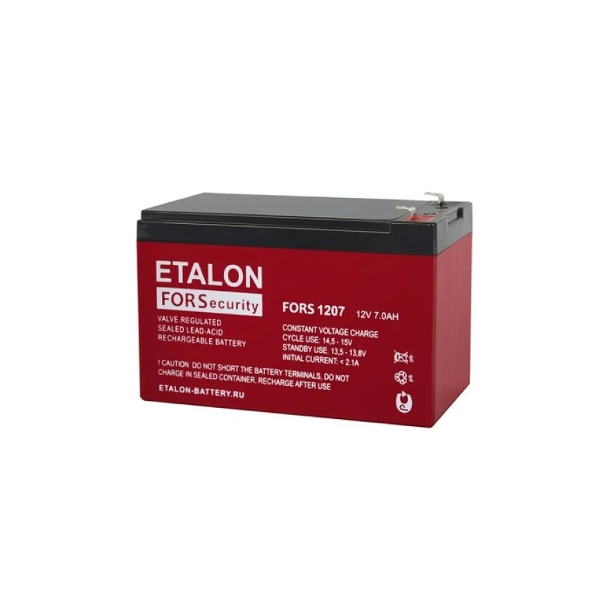 Battery (rechargeable battery) etalon Fors 1207 for UPS (uninterruptible power supply) |