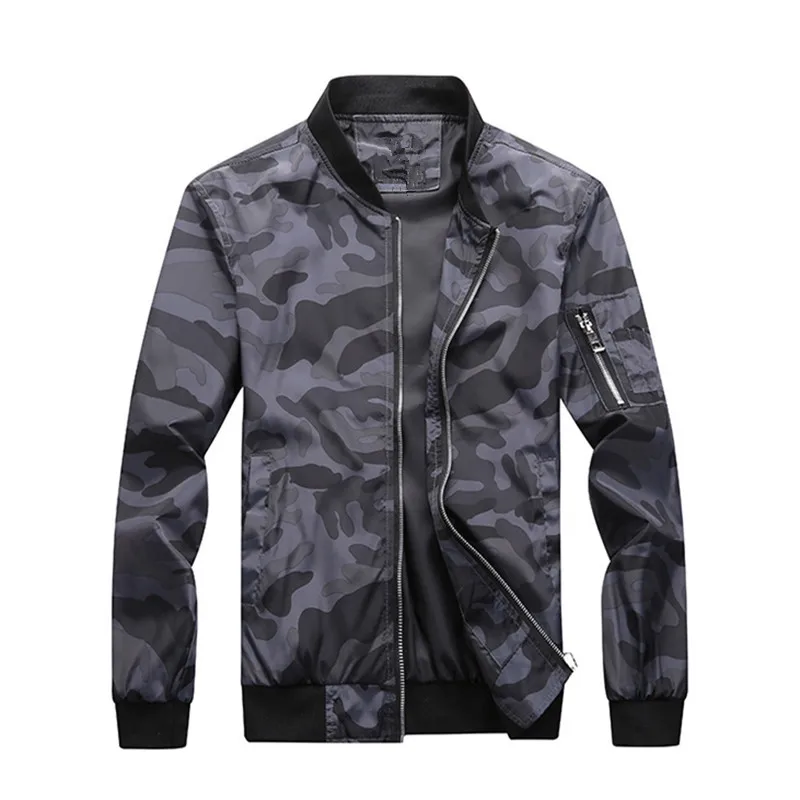 

Spring Autumn Men Camouflage Jackets Fashion Men Thin Section Baseball Jacket 2022 New Outdoor Men Plus Size Bomber Jacket L-6XL