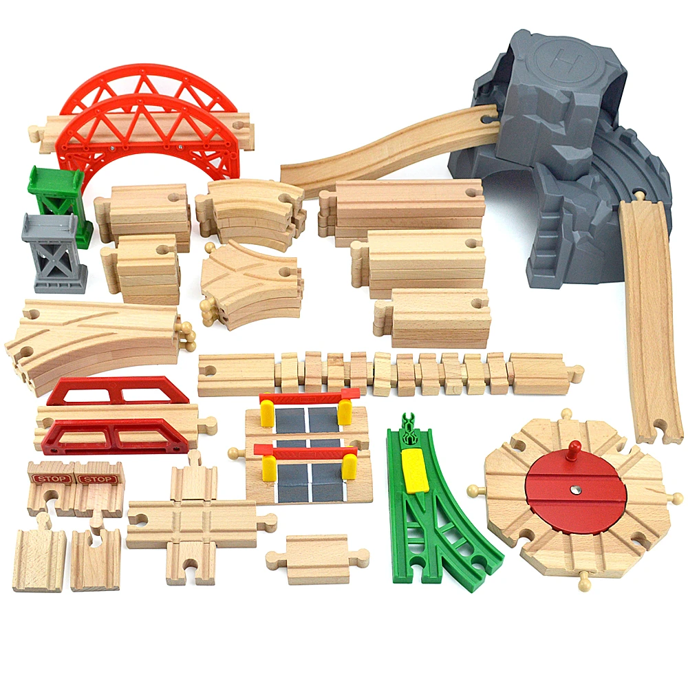 Wooden Train Track Accessories Beech Wood Track Accessories Wood