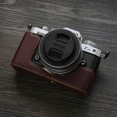 Nikon ZF Camera Case Handmade Genuine Leather Half Body For Nikon Zfc ZFC ZF  - AliExpress