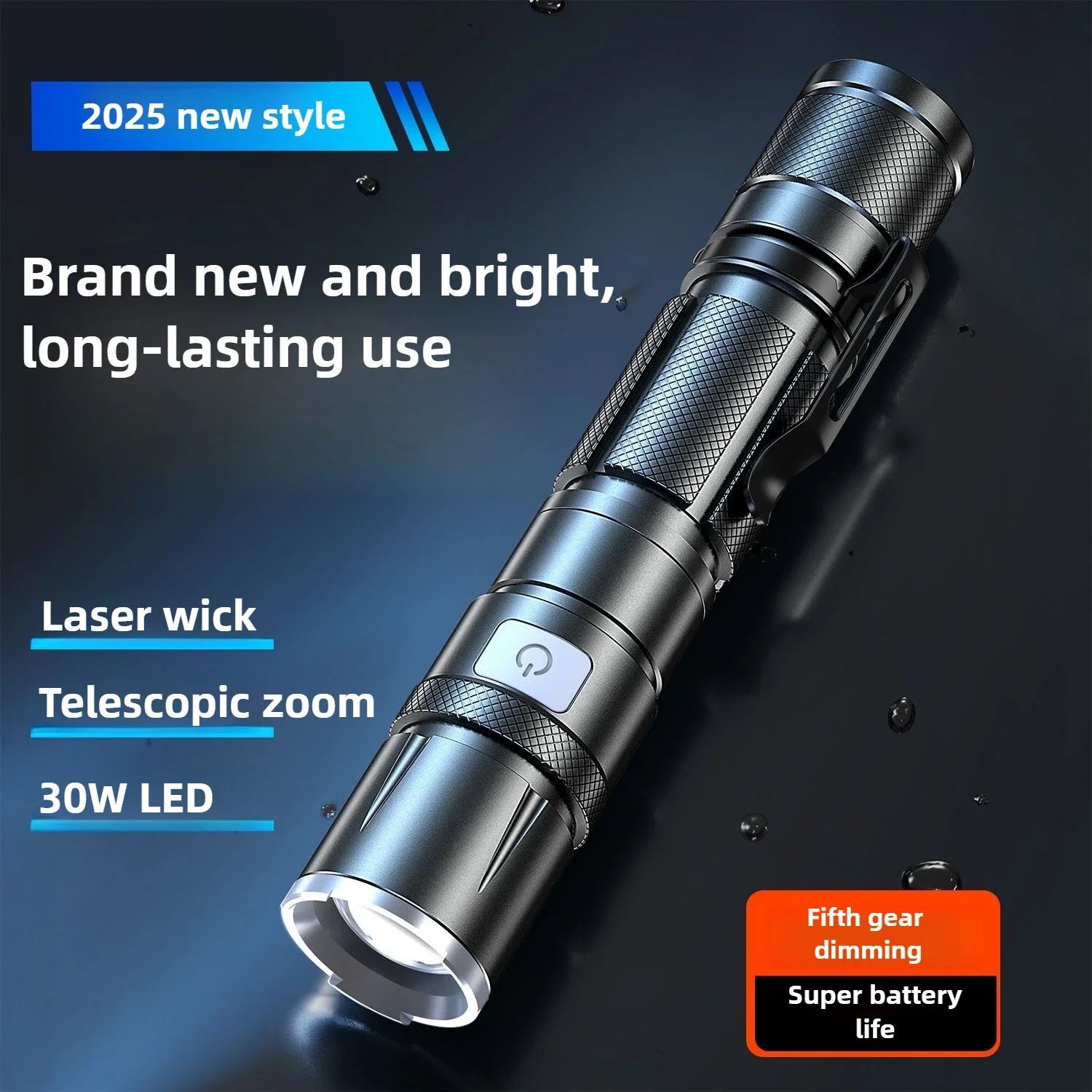  slider image of Portable LED Flashlight Telescopic