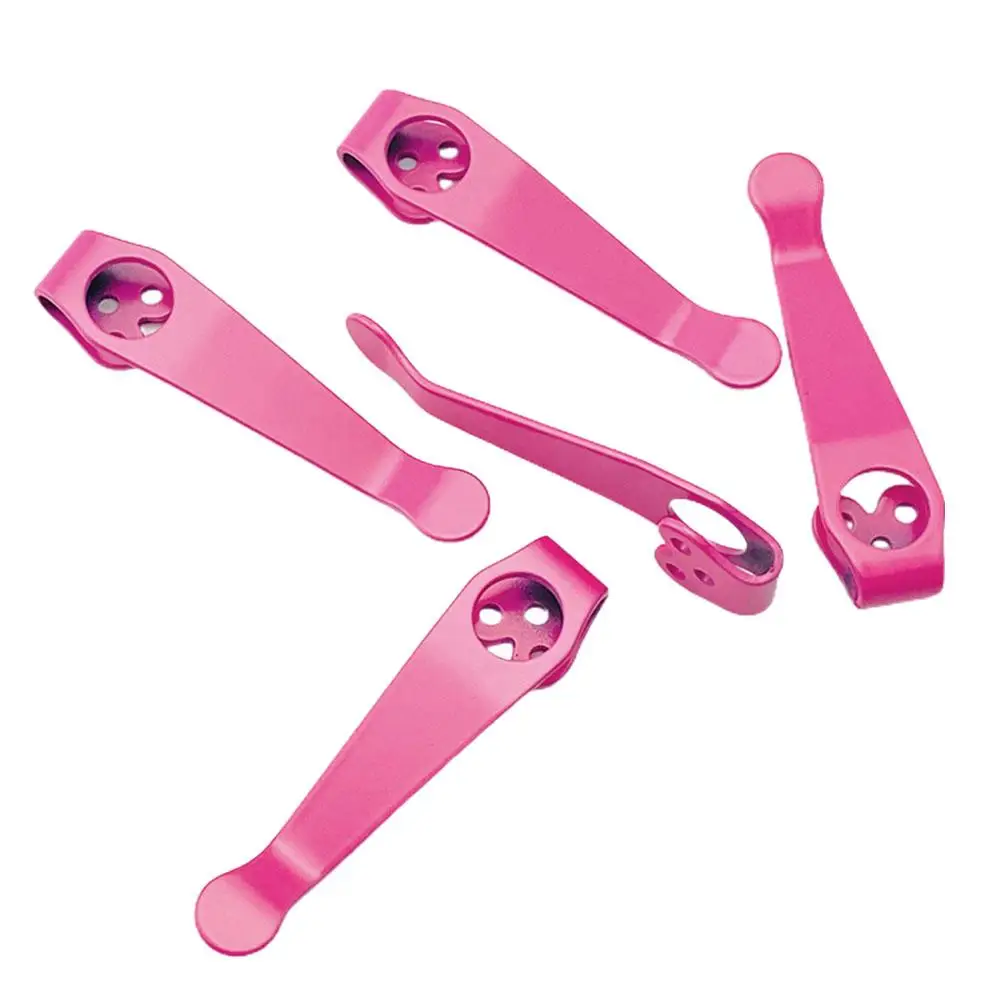 

Portable Carry Clips For Knives C81 C10 C11 Pocket Back Clip, 3-hole Alloy Deep Carry Pocket Clip Q9m9