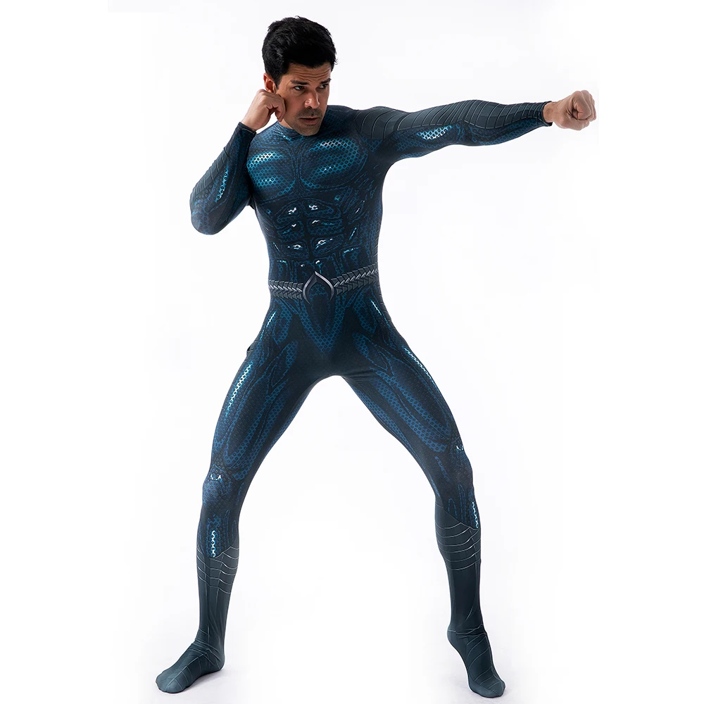 2022 New Aquaman Costume Cosplay Deluxe Quality Superhero Uniform
