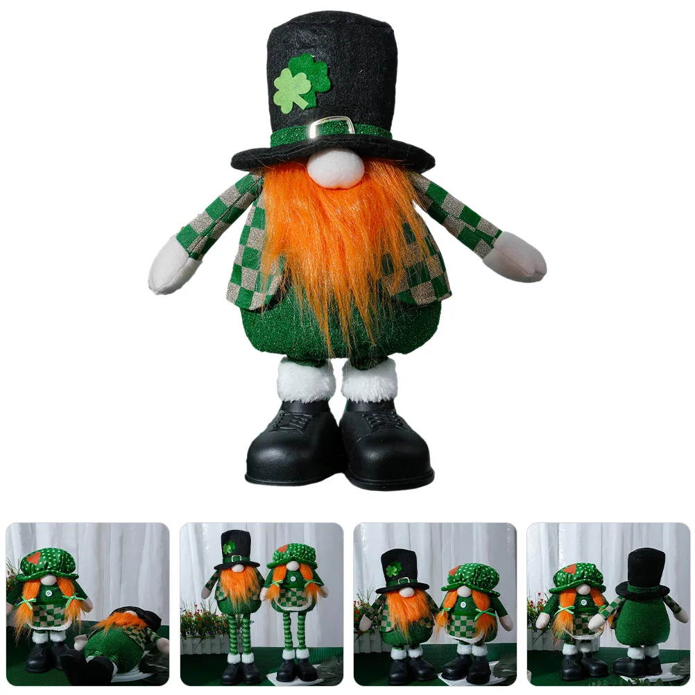 

Irish Dwarf The Gift Plush Ornament Home Decor Festival Gnome Decoration Desktop Patricks Day St Patrick's Felt Male