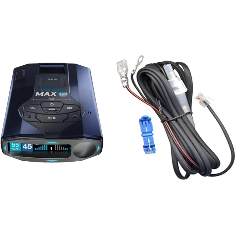 

Эскорт Макс 360 MKII Радар и лазерный детектор с поддержкой Bluetooth, черный и эскорт прямо черный