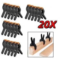 Pack of 20/5 - 2 - Inch Plastic Adjustable Woodworking Spring Clamps - 5pcs