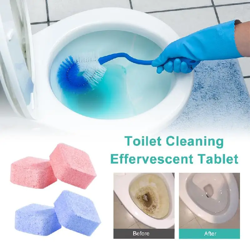 Automatic Toilet Bowl Cleaner Effervescent Tablet for Toilet Fast Remover Urine Stain Deodorant Yellow Dirt Cleaning Tool