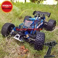 80KM/H With Brushless RC Racing Car 2.4G 4WD Electric High Speed Off-Road Climbing RC Drift Car Waterproof Truck add 3S Battery 1