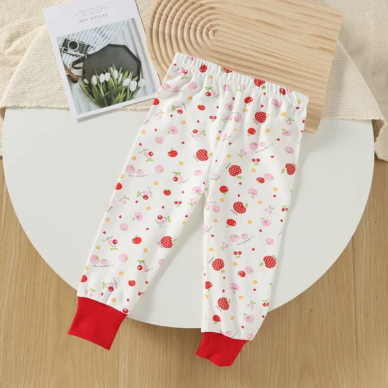 Children's underwear long cotton boys and girls autumn and winter baby pajama pants home leggings