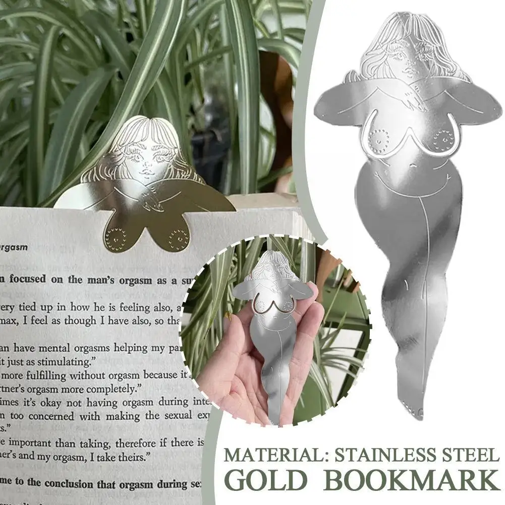 

Gold Tone Babe Bookmark Stainless Steel Beauty Baby Goddess Bookmark Best Gift For Reader Snitch Book Mark Teacher Gift H9t1