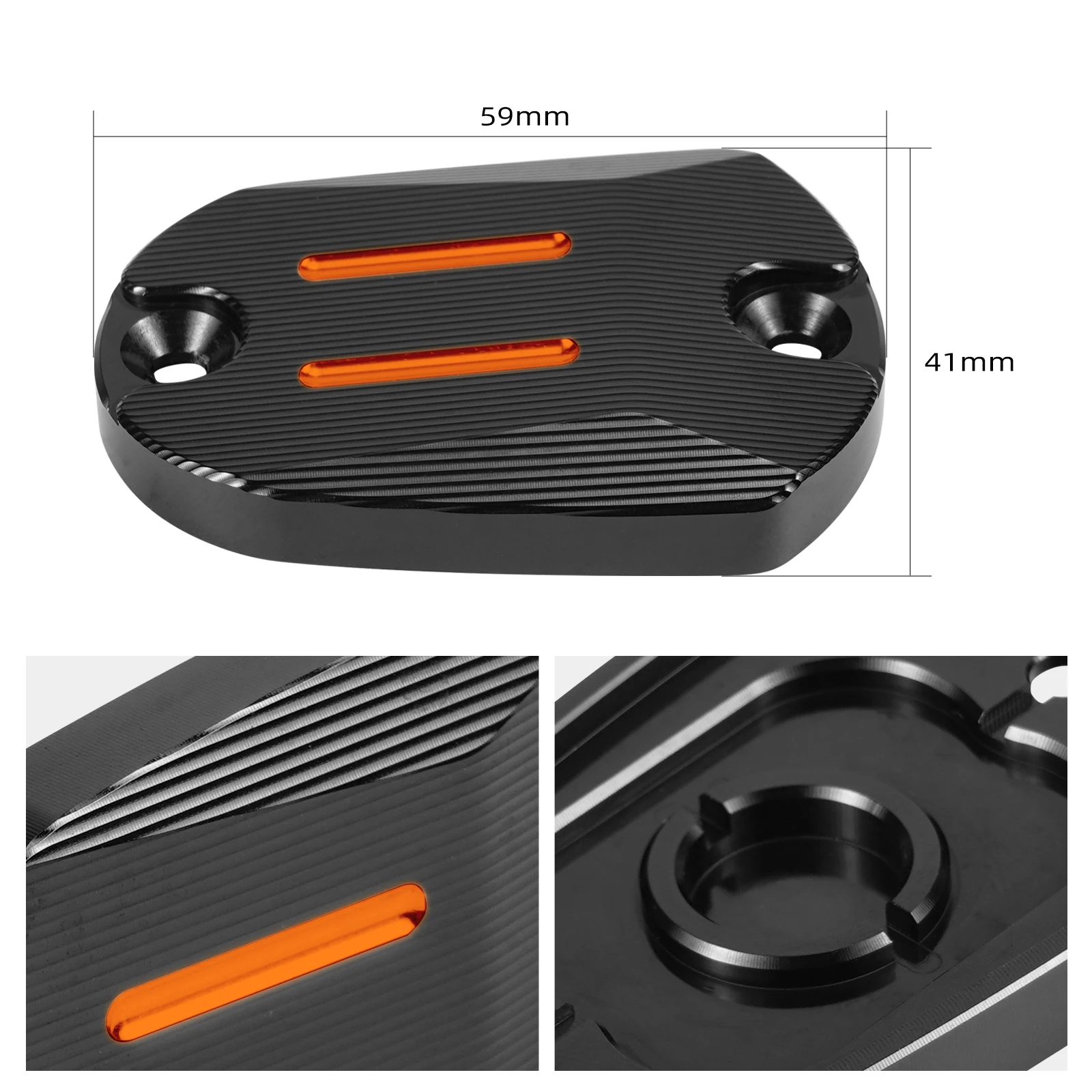 Für Harley Sportster 883 Super Low XL883L 2014–20 Hauptbremszylinder-Abdeckung hinten Sportster 1200 Custom XL1200C XL883N XL1200NS – Detail 2