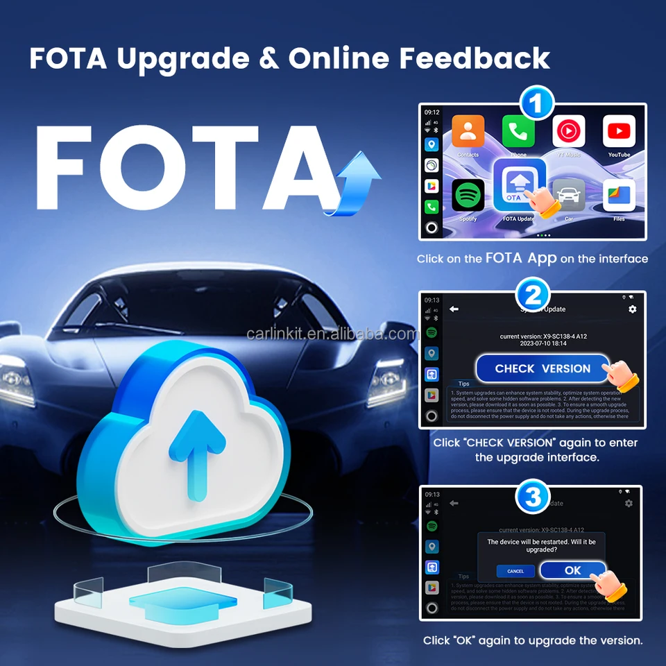 Carlinkit 8g 256gb Tbox Ultra SM6350 5GHZ Carplay ワイヤレス