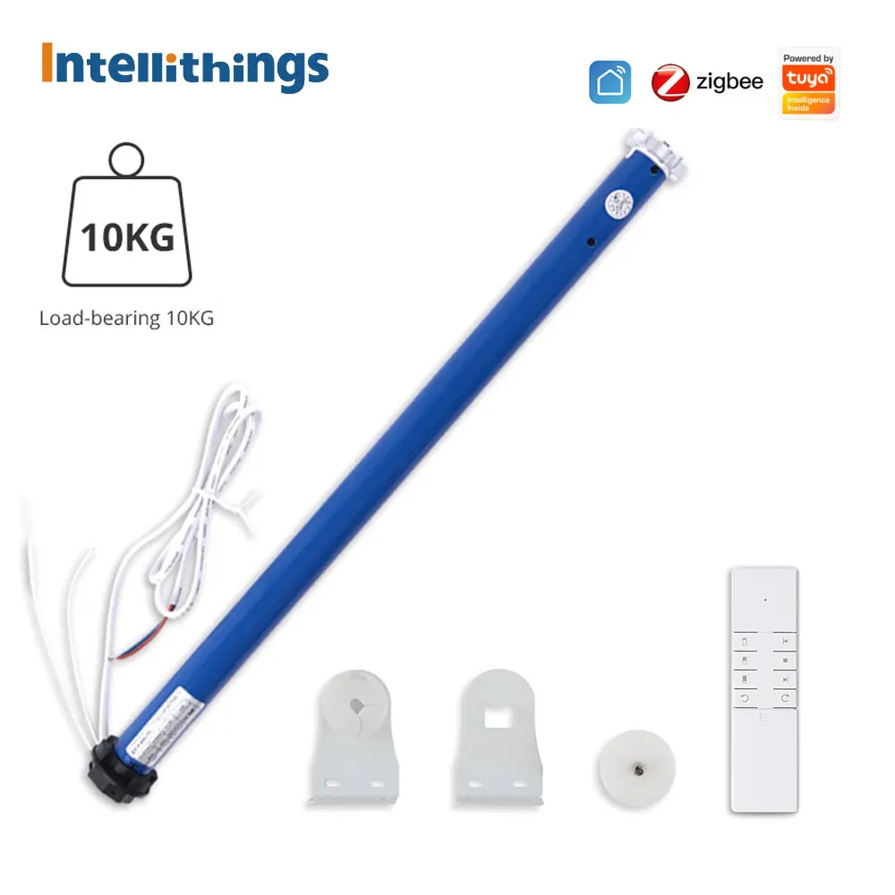 Zemismart 2N Tuya Zigbee Electric Roller Shade Motor for 38mm Tube Alexa Google Home Control Support 10KG Blinds Curtain