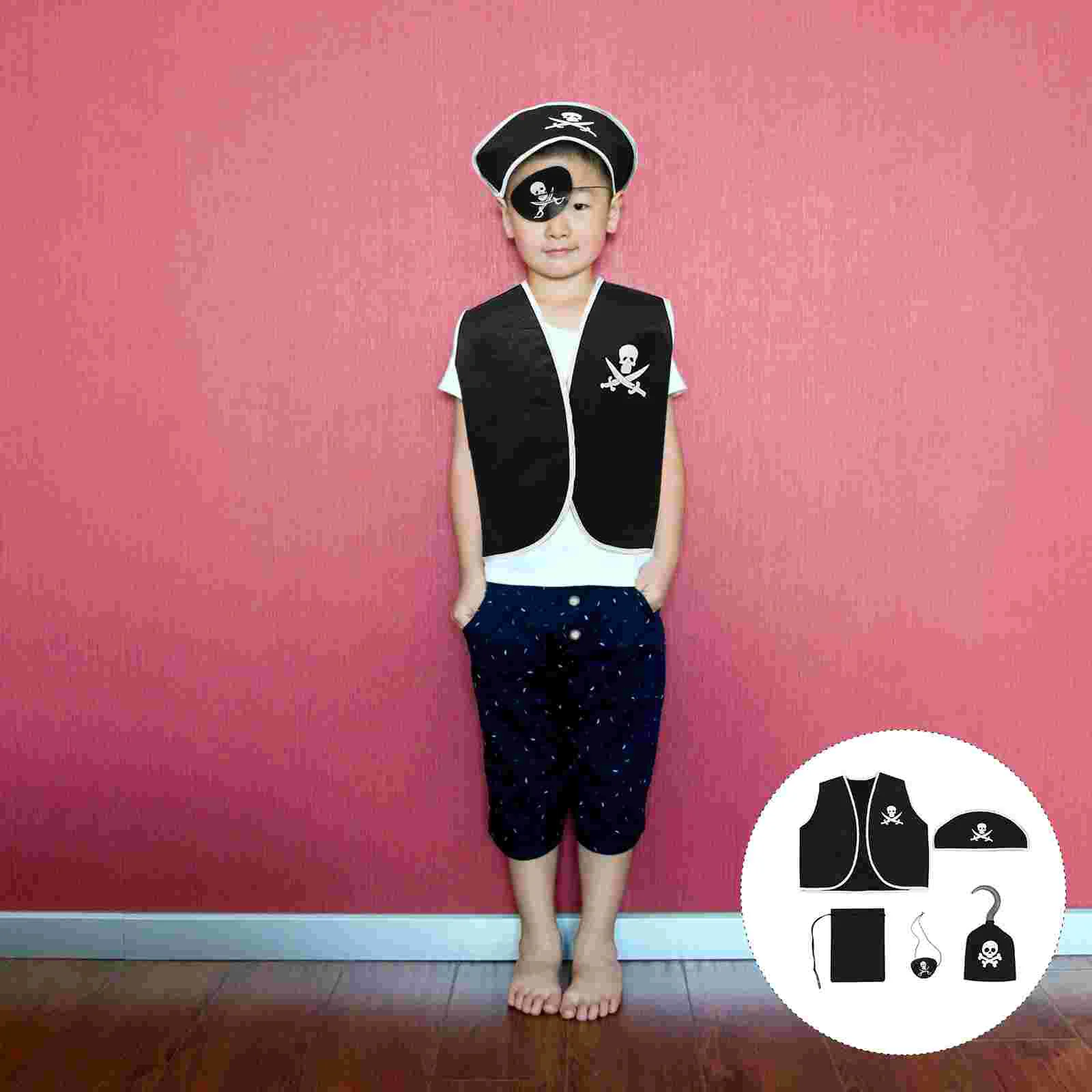 

Kids Pirate Accessories Tank Top Sets Pirate Cosplay Costume Toddler Pirate Cosplay Costume Hallowen Pirate Cosplay