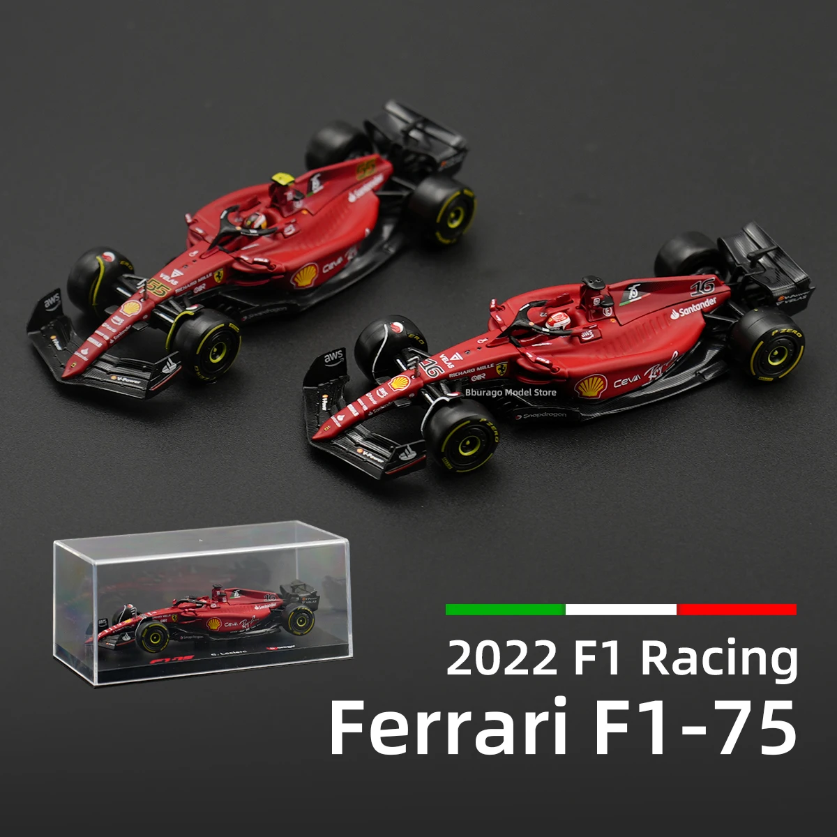 Bburago 1:43 Ferrari F1-75 RedBull 2022 RB18 F1 Formula Racing Car Static Die Cast Vehicles Collectible Model ToysAcrylic Box bburago 1 43 ferrari 2022 rb18 sf21 55 16 f1 formula car static die cast vehicles collectible model racing car toys