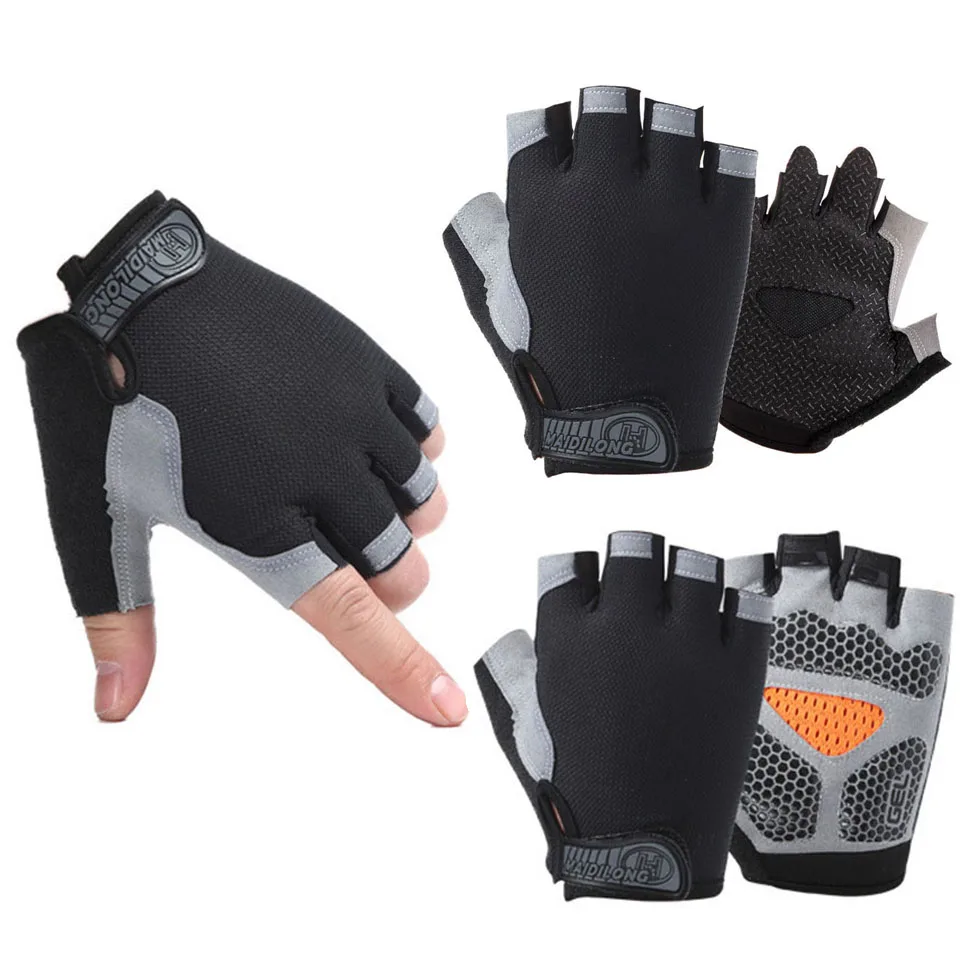 GTUBIKE Weightlifting Gloves Half Finger Gym Equipment Exercise Shock Absorbent Non-slip Sports Outdoor For Men And Women