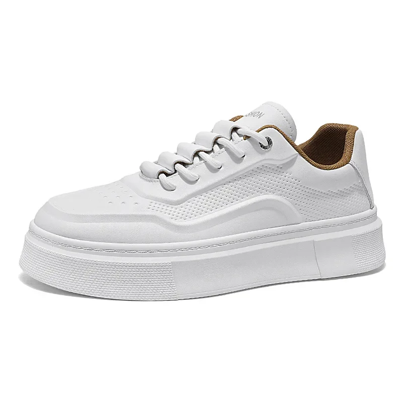 Men's Shoes Leather Casual Shoes Fashion Vulcanized Shoes Low-top Male Casual Trendy  Flat Running Sports  2026