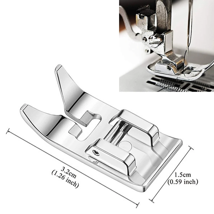 Piedino Universale A Zig Zag Snap On Foot Per Cantante A Gambo Basso Brother Janome Elna Home