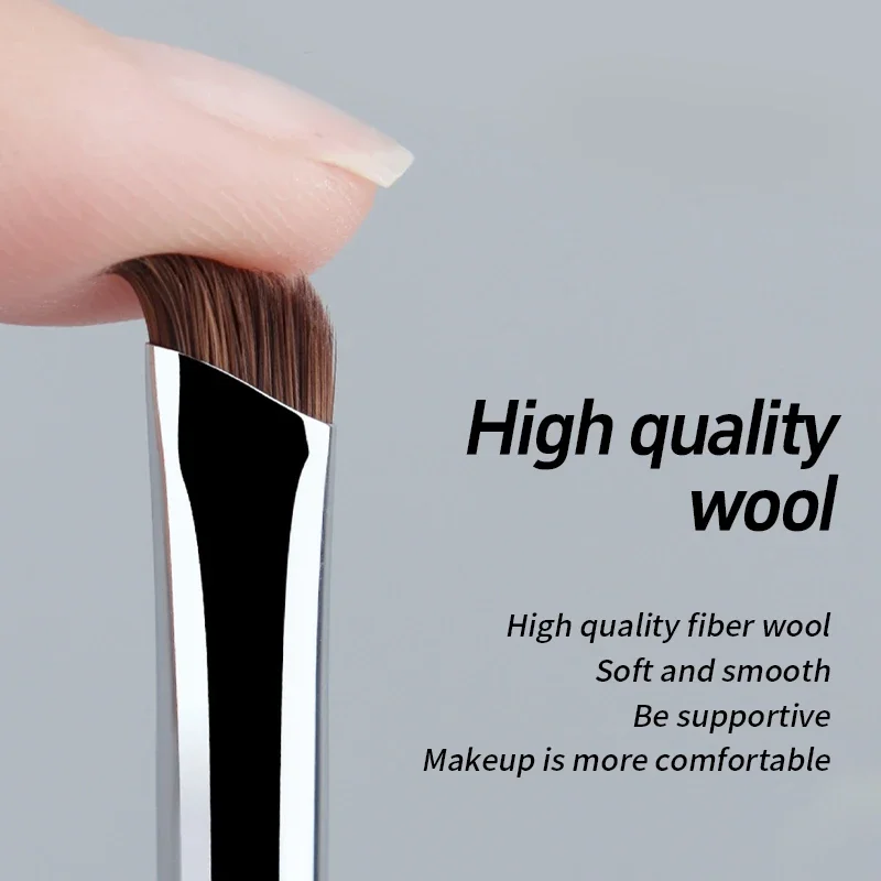 Sickle Eyeliner Brush Eyeshadow Blade Brush Detail Brush Diagonal Eyebrow Brushes Undereyelid To Sleeping Silkworm Makeup Tools 2