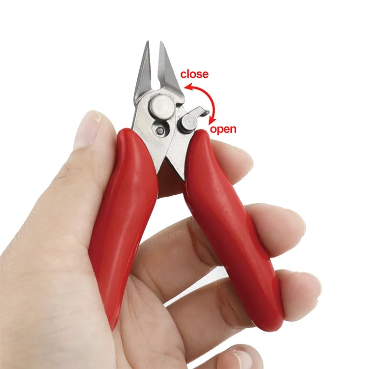 Description Picture 5 of item3.5 inch diagonal pliers tool wire cutters trimming shears stainless steel wire cutters hand tools