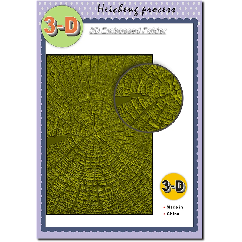New Tim Holtz's Tree Ring 3-d Texture Gradient Embossed Folder Is Used For Card Making, Scrapbook Paper, Diy Craft Decoration Su