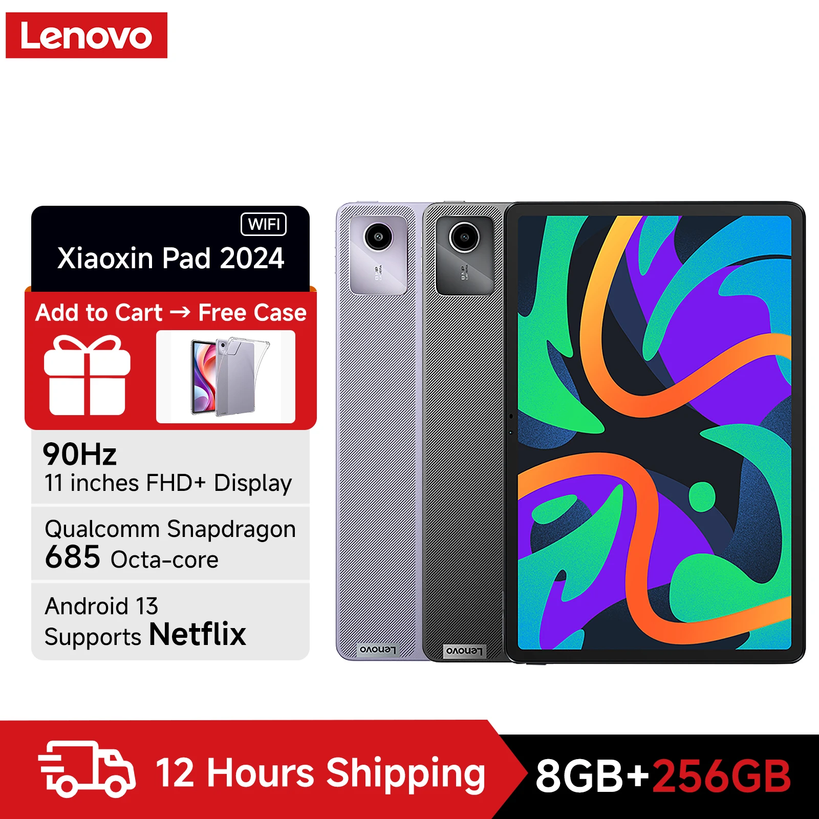 Lenovo Xiaoxin Pad 2024 タブレット 8GB/128 新品 New Lenovo Xiaoxin Pad 2024 Tablet 6GB 8GB 128GB Qualcomm