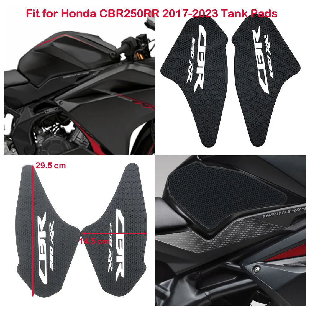 

CBR250RR Motorcycle Tank Pad Side Fueltank Traction Knee Grips Anti Slip Pads Fits for Honda CBR 250RR ABS 2020 2021 2022 2023