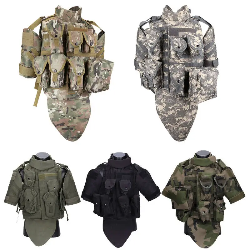 Men Tactical Molle OTV Airsoft Assault Combat Vest Military Survival
