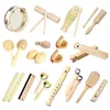 Kids Musical Instrument Toys Montessori 100% Natural Wooden Log Color Percussion Game Parish Learning Preschool Educational Toys 1
