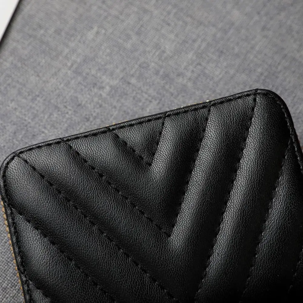 Mini Short Men Card Holder Wallets Zipper Coin Pocket Slim Magic Male Wallet PU Leather Credit Bank Card Case Ladies Purses