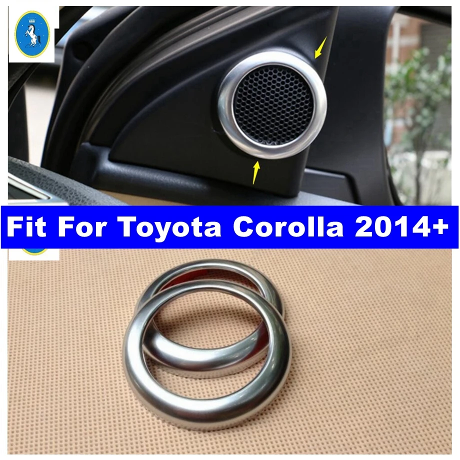 

Window Pillar A Stereo Speaker Audio Loudspeaker Sound Ring Cover Trim Fit For Toyota Corolla 2014 - 2018 Car Interior Accessory