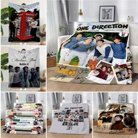 1D One-Direction Rock Printed Blanket Picnic Blankets Warm Blanket Soft and Comfortable Blanket Home Travel Birthday 1