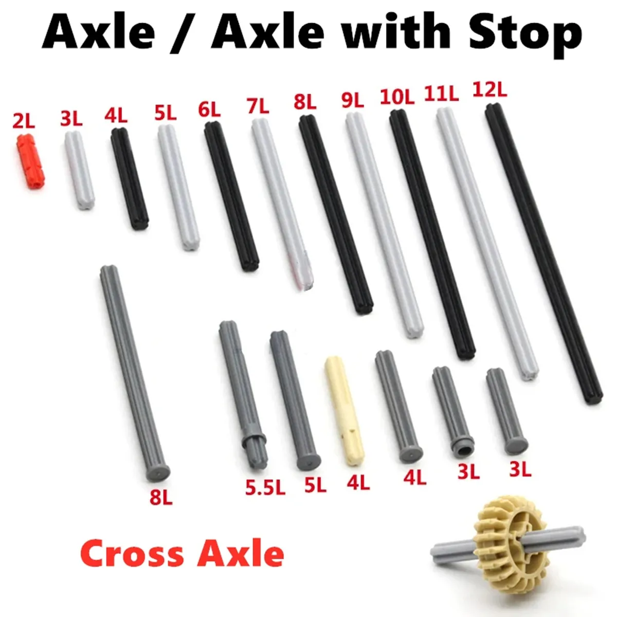 Building Blocks Cross Axle Bulk Modular Compatibile 32062 4519 3705 32073 23948 87083 Parti Assemblano Giocattoli Per Bambini Fai Da Te