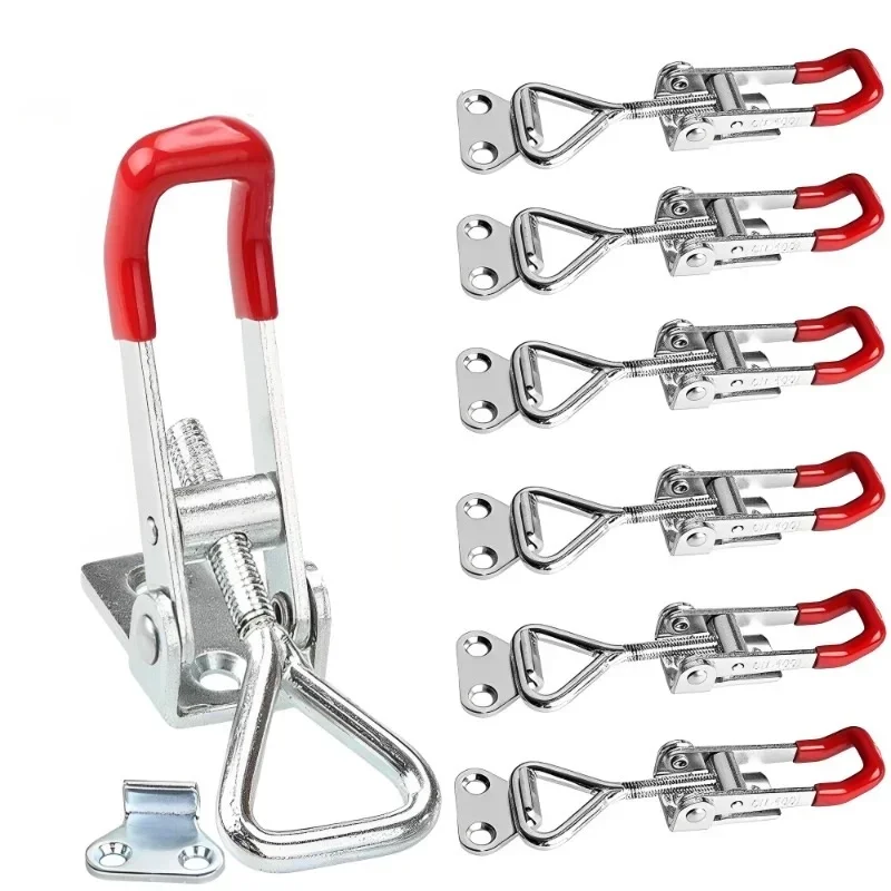 Buckle clamp 1/2PCS heavy iron adjustable door bolt type quick accessory horizontal catch clas
