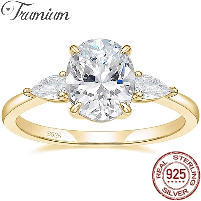 Oval Cubic Zirconia Classic Solitaire Engagement Ring