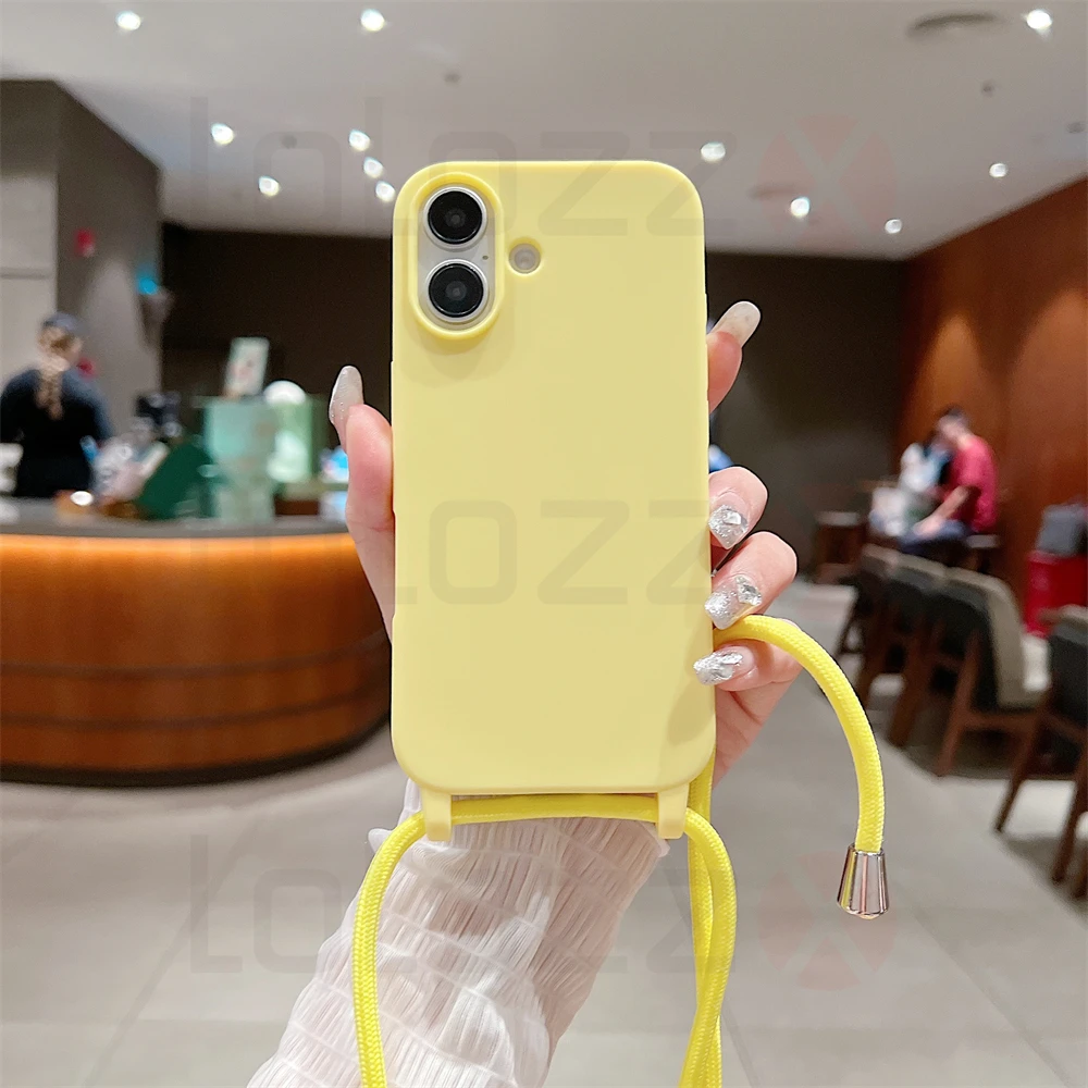 Crossbody Phone Case For Iphone With Silicone Strap And Bumper_voghion.com