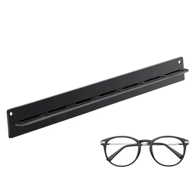 

Настенный держатель для очков, прозрачный акриловый настенный органайзер для хранения очков, дисплей для очков с 7 слотами, стеллаж для солнцезащитных очков для дома