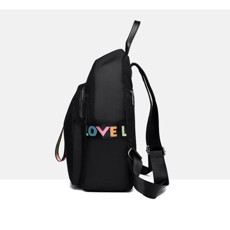 Backpack Ladies 2024 New Solid Color All-in-one Fashion Leisure Student Schoolbag Large Capacity Travel Bag Wholesale