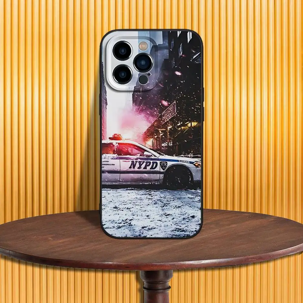New York City Police Department Soft Black Phone Case