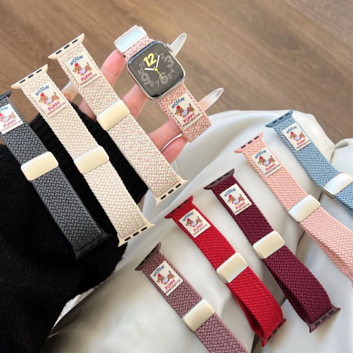 Nylon Magnetic Strap for Smartwatch - Universal Adjustable Band