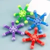 1pcs Fidget Spinner Toys Kids Pop Tube Sensory Toys Suction Cup Games Plastic Transformable Stress Relief Children Adult Gifts 4