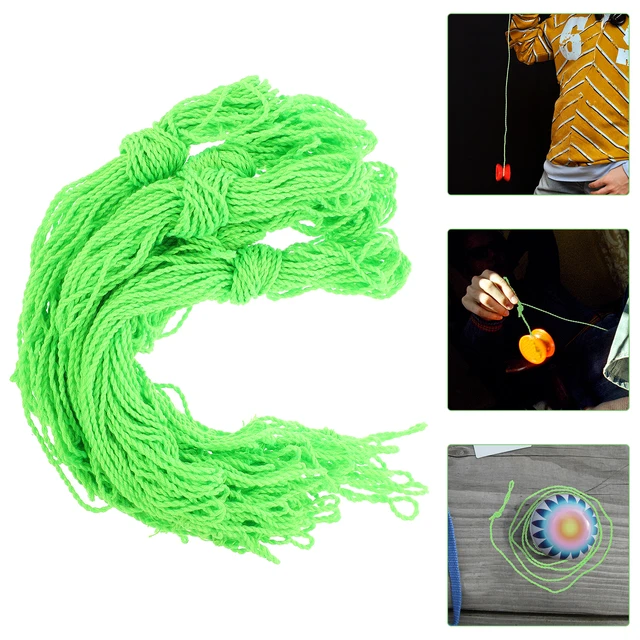 50 Pcs Strings Replacement Green Nylon Yo Yo Rope for Competition Portable Yoyo Accessories Universal Fit 4