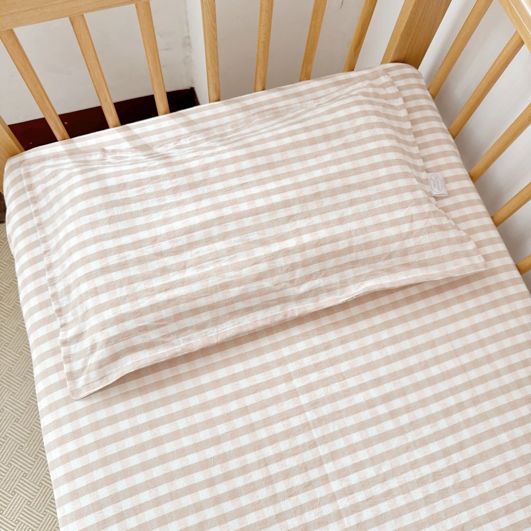 Simple Pure Cotton Children's Pillowcase Newborn Baby Pillow Kindergarten Baby Changing Pillowcase Pillow