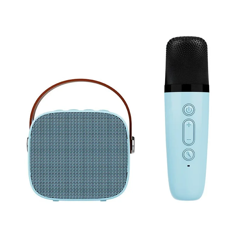 Acheter Mini machine de karaoké pour enfants, lecteur de musique, jouets,  haut-parleur Bluetooth portable avec microphone sans fil pour fête à la  maison, cadeaux d'anniversaire de Noël