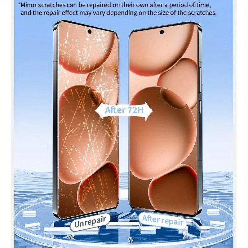 3-Pack Hydrogel Anti-Scratch & Fingerprint-Resistant TPU Film