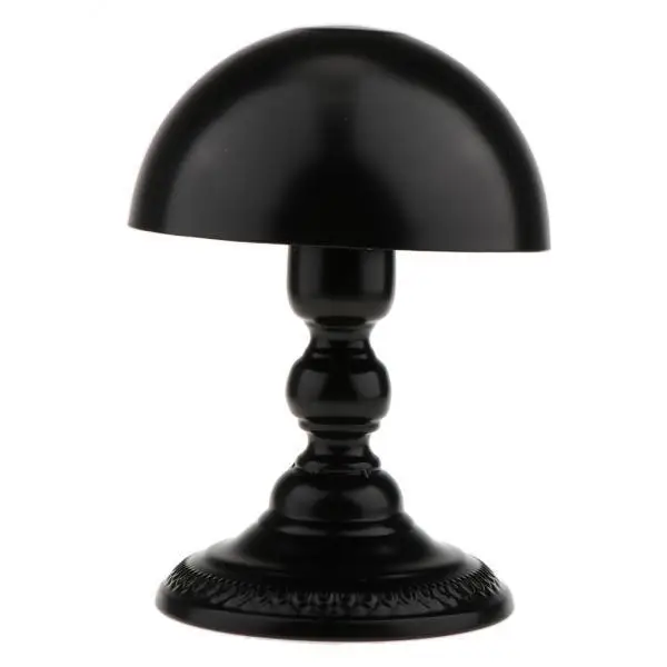 

2xMetal Classical Hat Storage Display Holder Hair Wigs Rack Shelf Stand Black