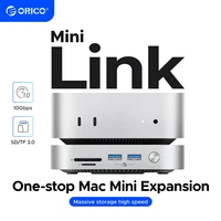 ORICO MiniLink Type C Hard Drive Enclosure Docking Multi-Interface Converter SD/TF4.0 USB4 Transfer Designed for Macmini M4 Dock 1